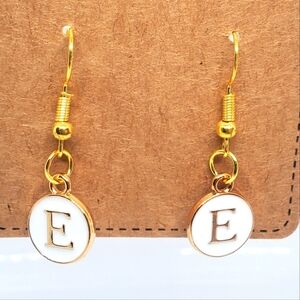 ‼️B2G1 E Initial Earrings, New